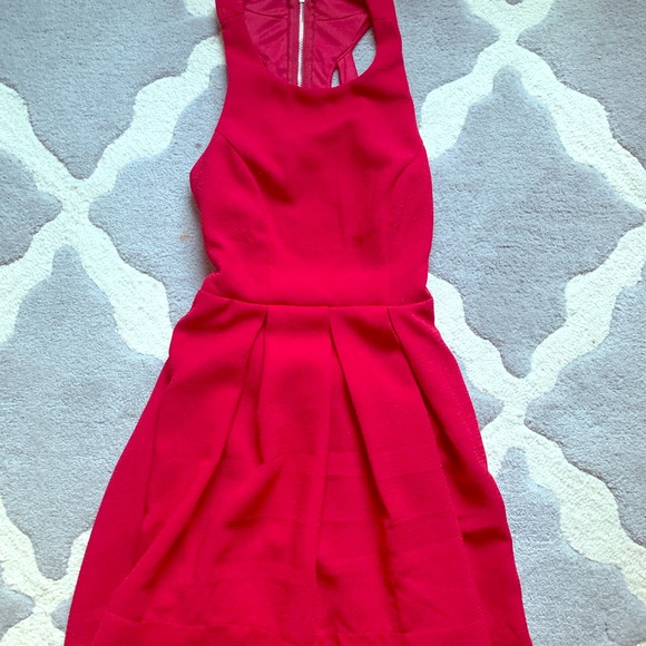 Red skater girl dress from lulus - Picture 1 of 3